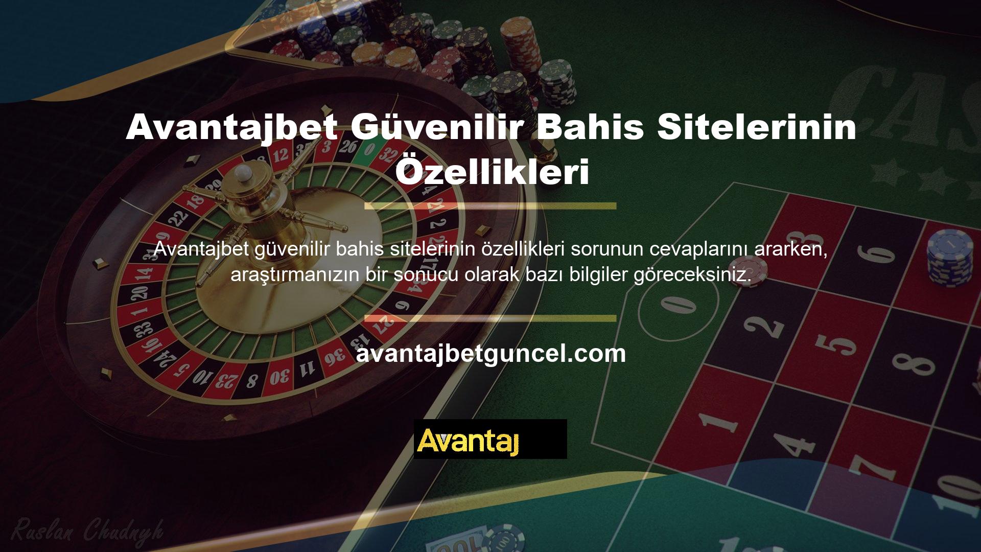 Buna göre, güvenilir bahis sitelerinde olması gereken ortak özellikleri gözden geçirme fırsatı bulabilirsiniz