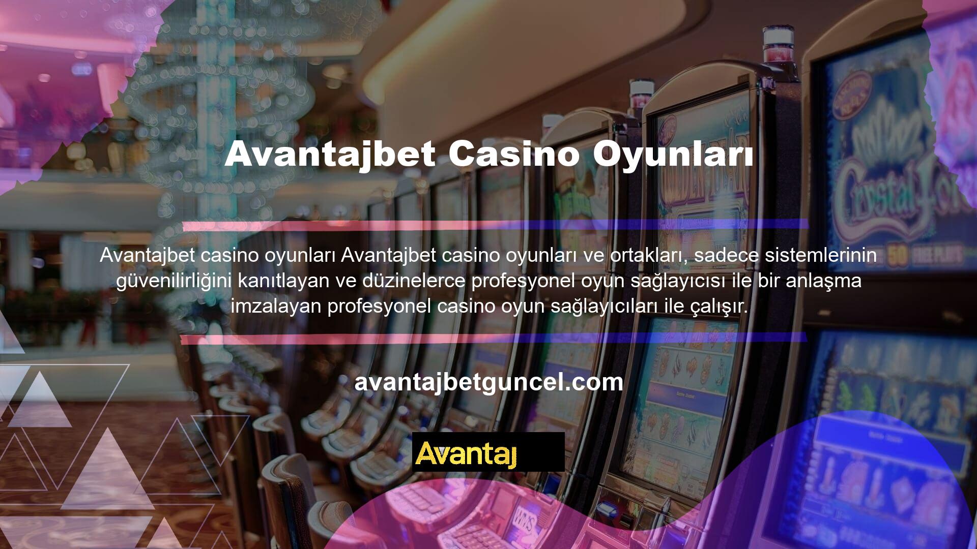 Avantajbet, sevgililere efsanevi casino bonuslarıyla her şekilde güvenilir bir ortamda bahis yapmak için eşsiz bir fırsat sunuyor